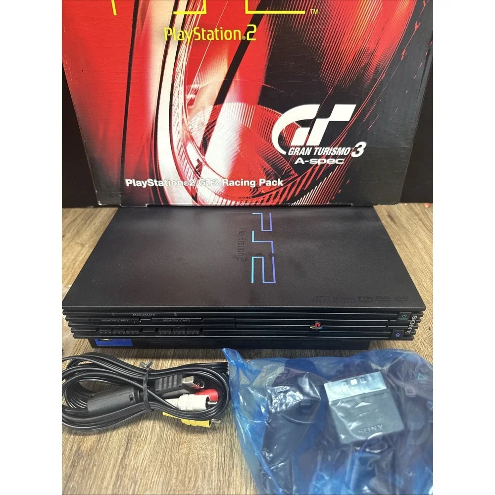 Sony PlayStation 2 Gran Turismo 3 Console Bundle CIB Complete WOW Look/Read